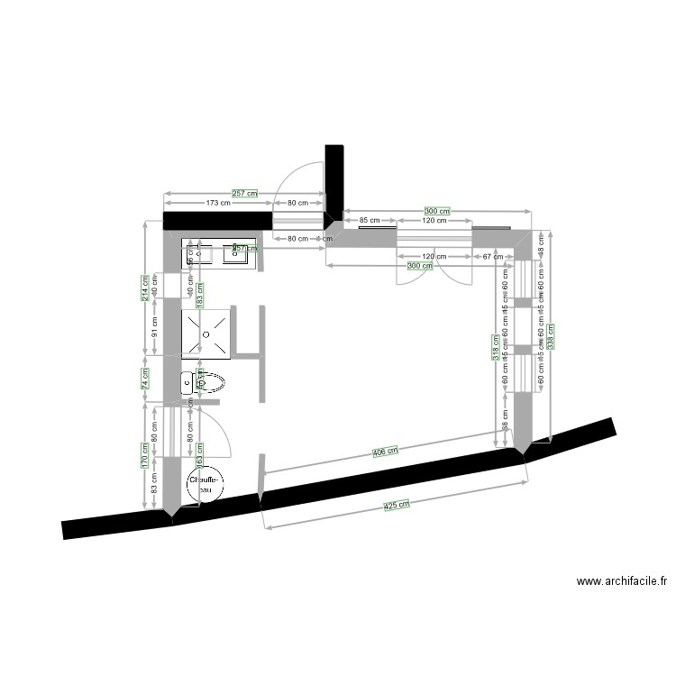 extension 2. Plan de 0 pièce et 0 m2