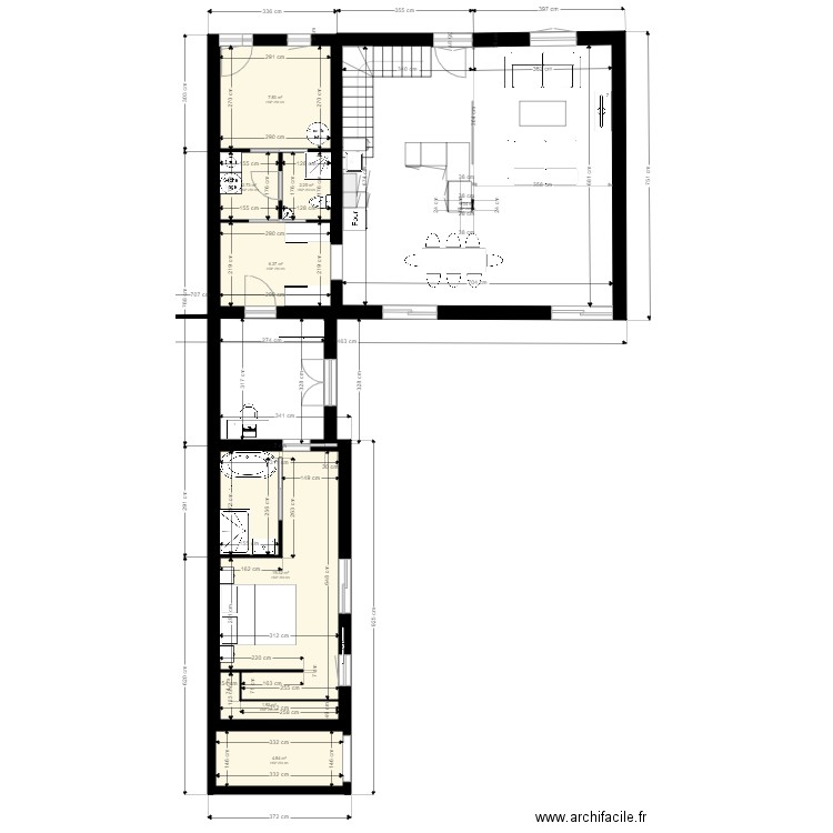 CARO 7 projet RDC 15 janvier 21. Plan de 0 pièce et 0 m2