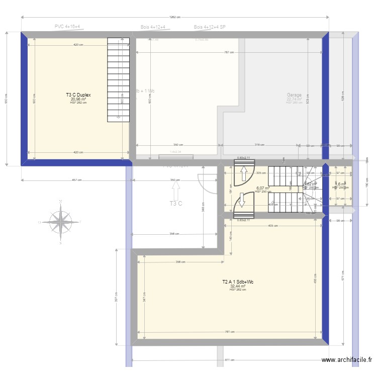 ML23007240. Plan de 9 pièces et 180 m2