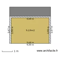 c&ocirc;t&eacute; droit ABRI DE JARDIN