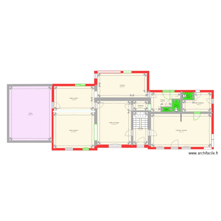 BisProjetGlobalPartage. Plan de 0 pièce et 0 m2