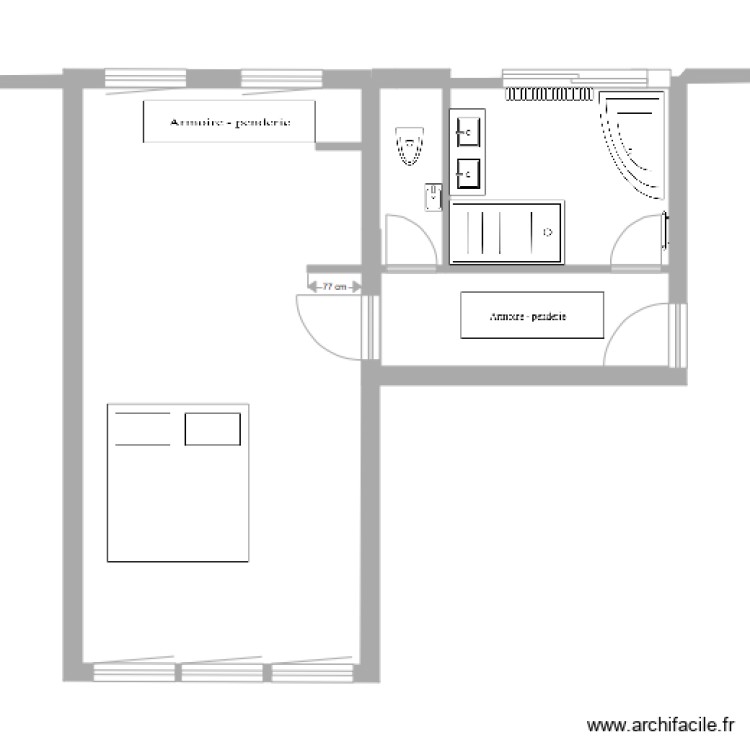 salles de bains . Plan de 0 pièce et 0 m2