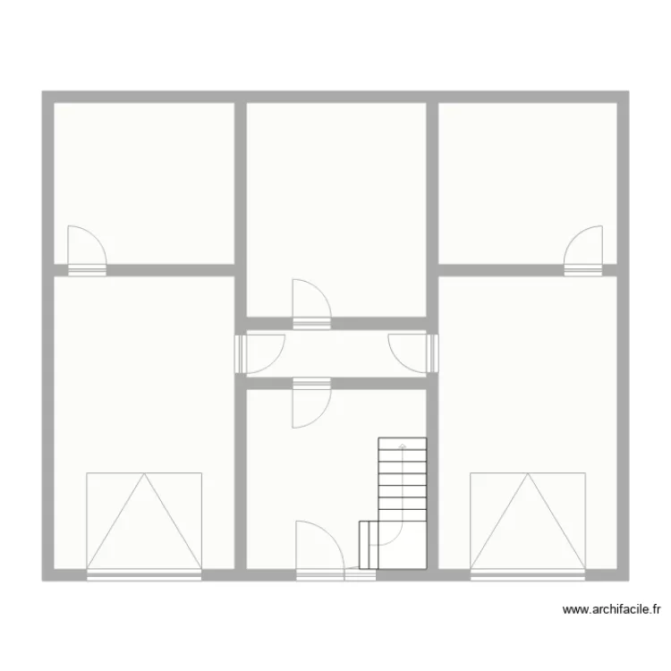 maison rdc. Plan de 