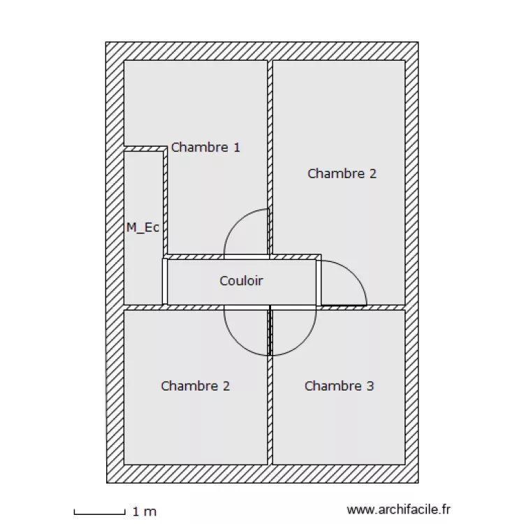 Avant Travaux etage. Plan de Avant Travaux etage. Plan de