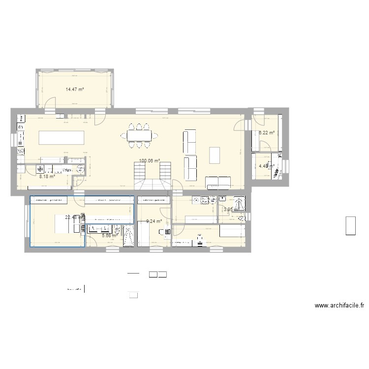 projet kermainguy version 3. Plan de 0 pièce et 0 m2