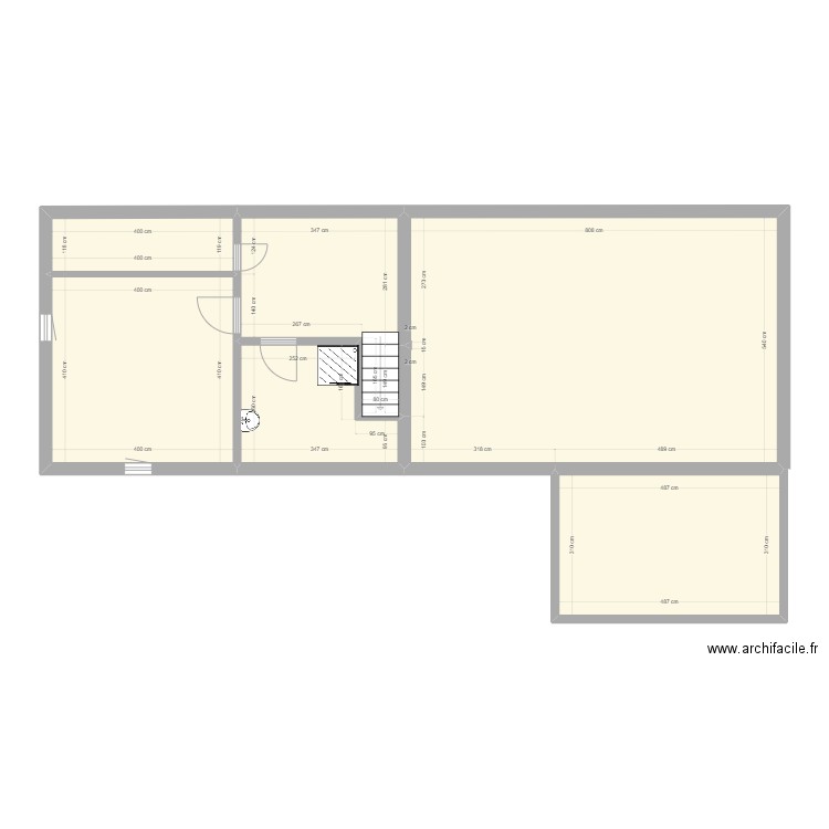 bi14074. Plan de 6 pièces et 98 m2