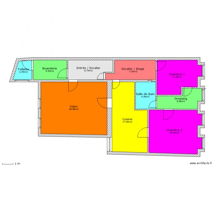 flassch etage1 (2). Plan de 0 pièce et 0 m2