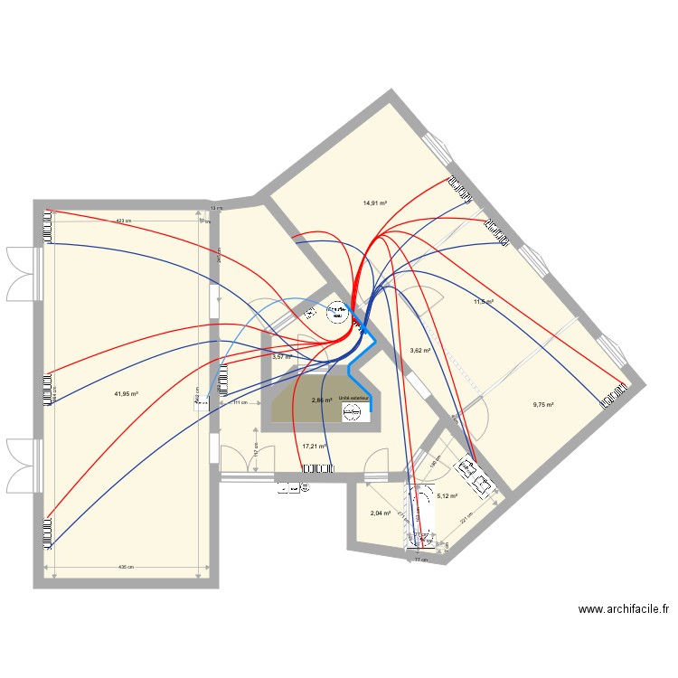  strasbourg. Plan de 10 pièces et 113 m2