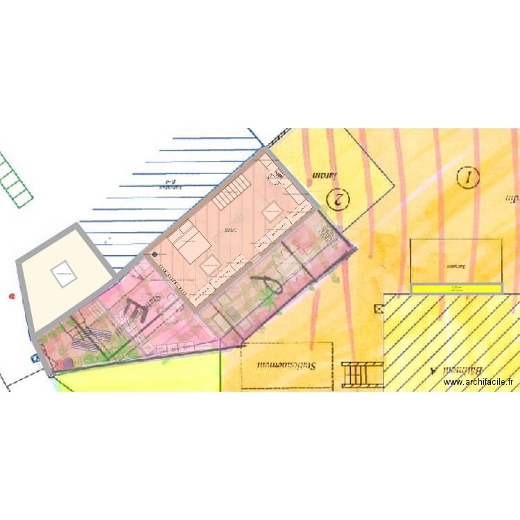 FRANCIS PEDRON. Plan de 11 pièces et 160 m2