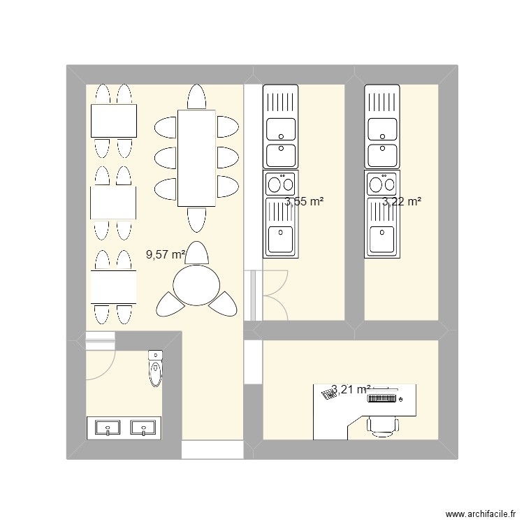 tht. Plan de 0 pièce et 0 m2