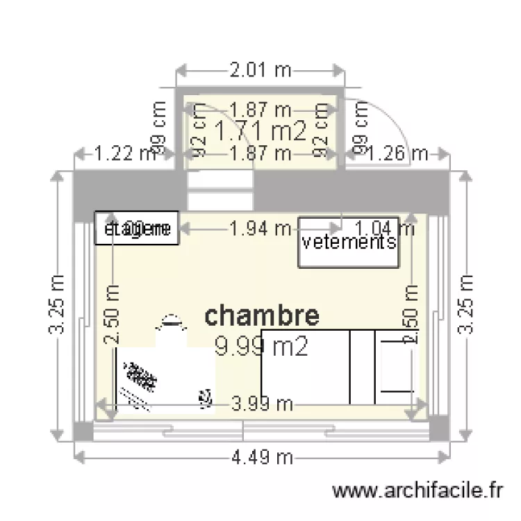 chambre léon. Plan de chambre léon. Plan de