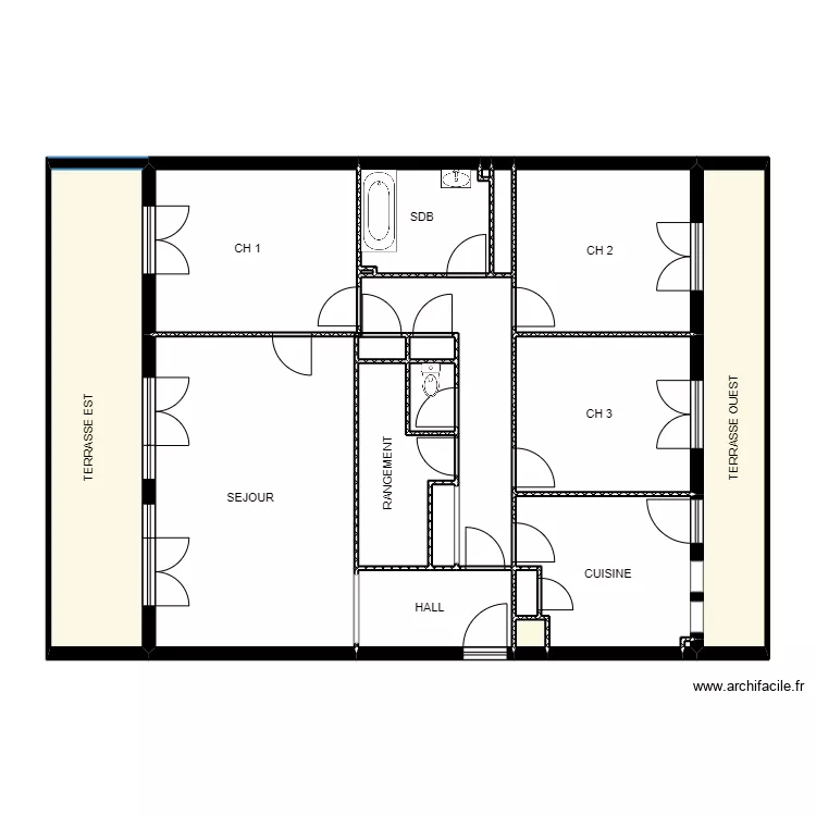 BUSSON EXISTANT. Plan de BUSSON EXISTANT. Plan de