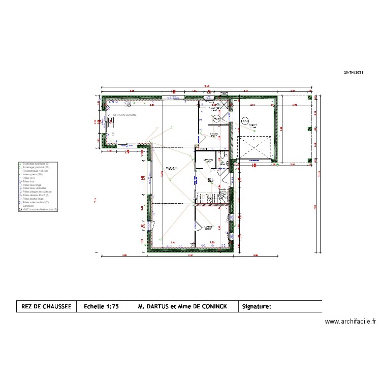 DARTUS RDC. Plan de 0 pièce et 0 m2