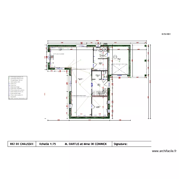 DARTUS RDC. Plan de 