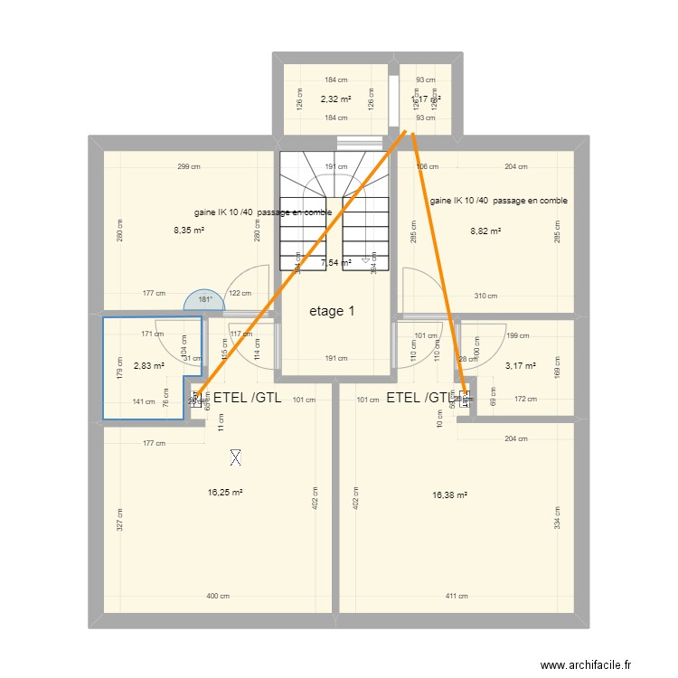 sebastopol plan masse etage . Plan de 9 pièces et 67 m2