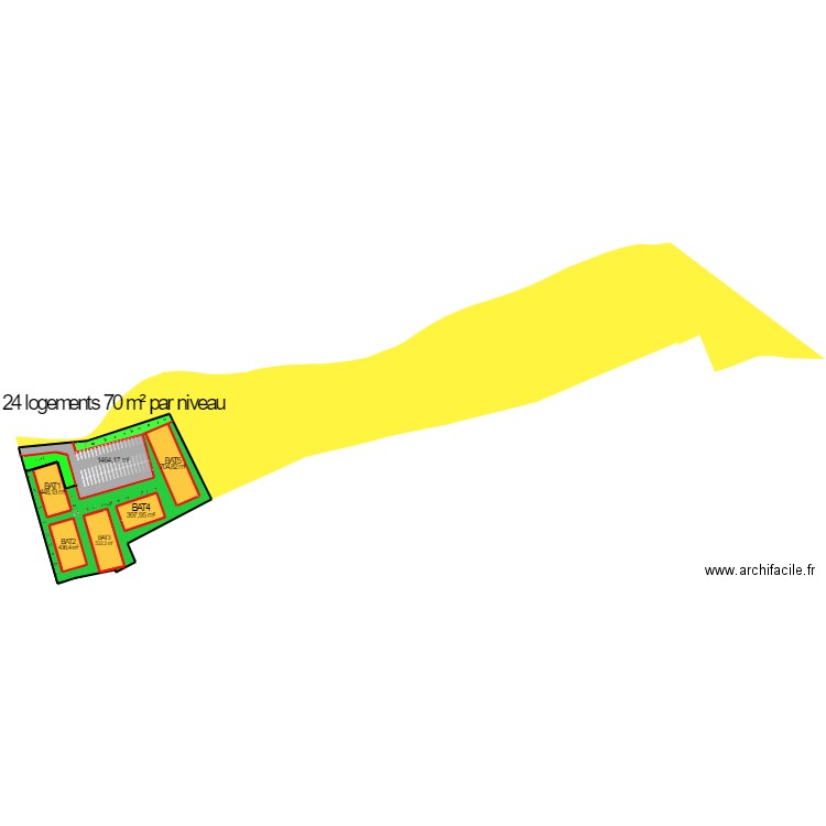 HO 436 -50 lgts. Plan de 9 pièces et 4558 m2