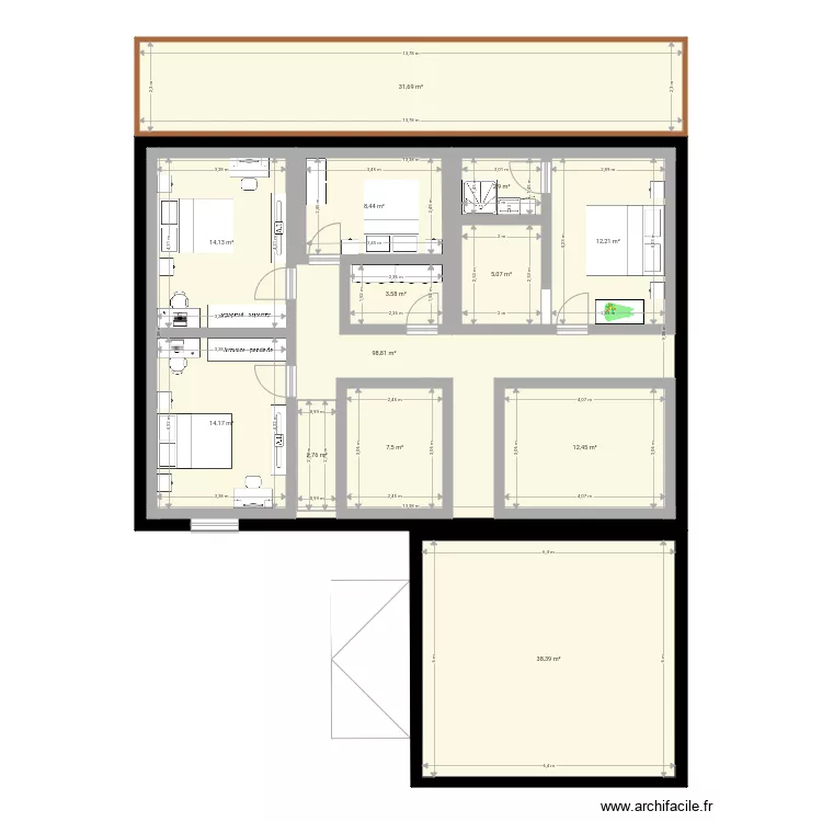 Nouveau plan aa. Plan de 