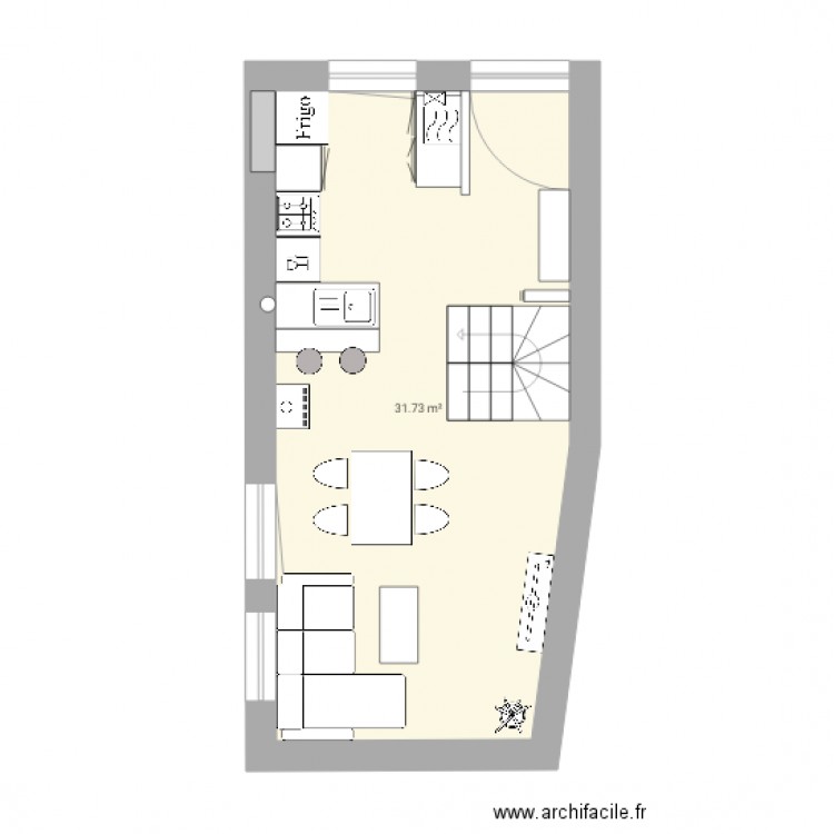 Maison rdc 4. Plan de 0 pièce et 0 m2