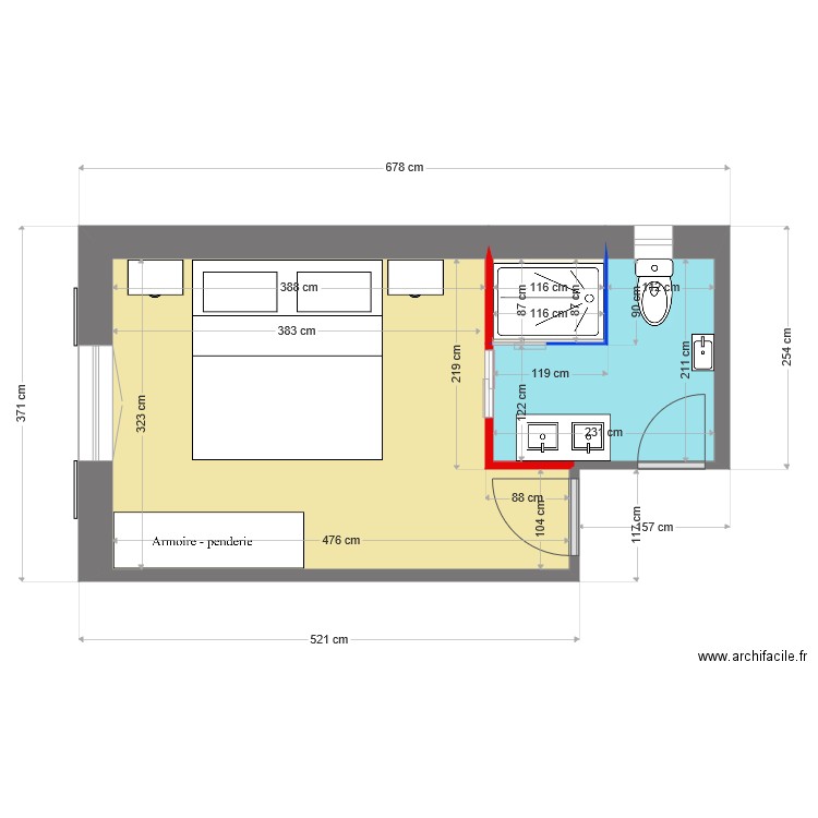 VARIANTE  5  FAMILLE TROILLET . Plan de 0 pièce et 0 m2