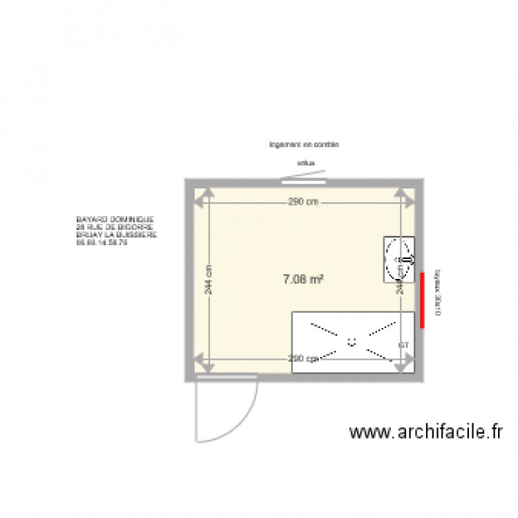 BAYARD DOMINIQUE . Plan de 0 pièce et 0 m2