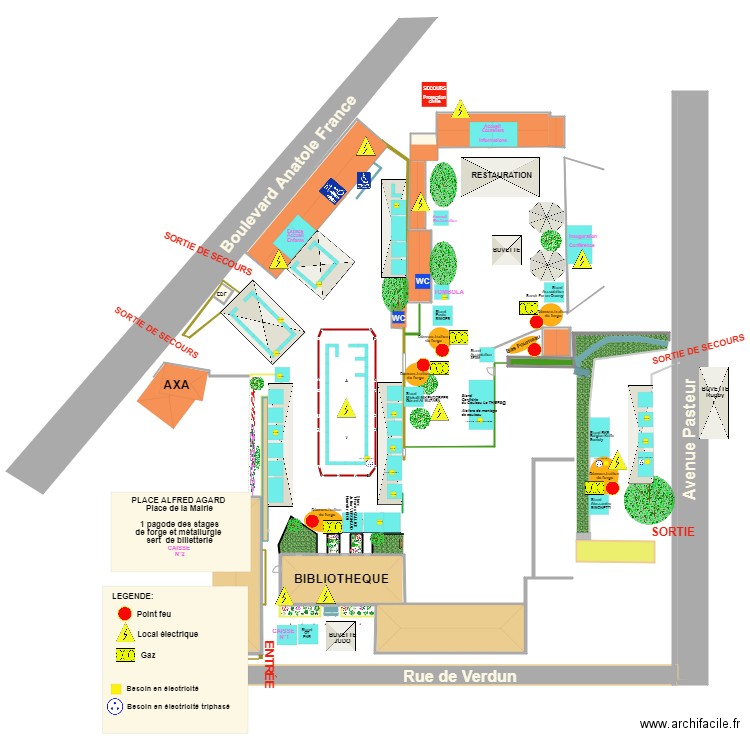 CTX NTN Anaïs Plan implantation stands  FDC 2021. Plan de 19 pièces et 2210 m2