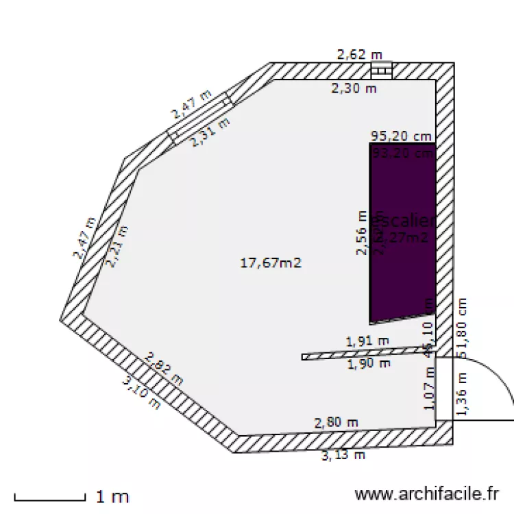 Plan actuel 5ème étage. Plan de Plan actuel 5ème étage. Plan de