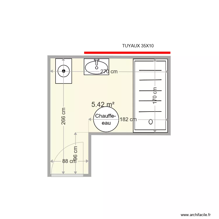 CHATEAU ODETTE . Plan de 