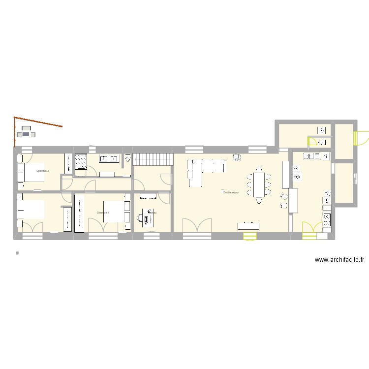 Maison Floirac mars 2022. Plan de 13 pièces et 143 m2