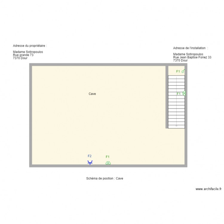 foriez cave. Plan de 0 pièce et 0 m2