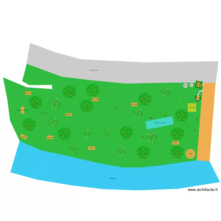 Parc du ramier 2. Plan de 