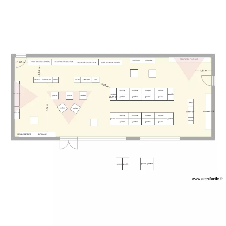 PROUVY DEF. Plan de 1  et 96 m²