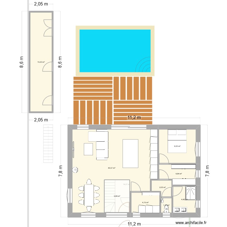 11-12 entr&eacute;e gauche. Plan de 0 pièce et 0 m2