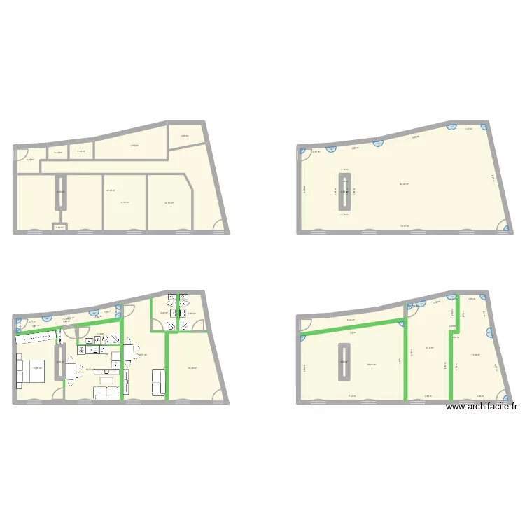 Idée T2 gauche. Plan de 26 pièces et 354 m² Idée T2 gauche. Plan de 26 pièces et 354 m²