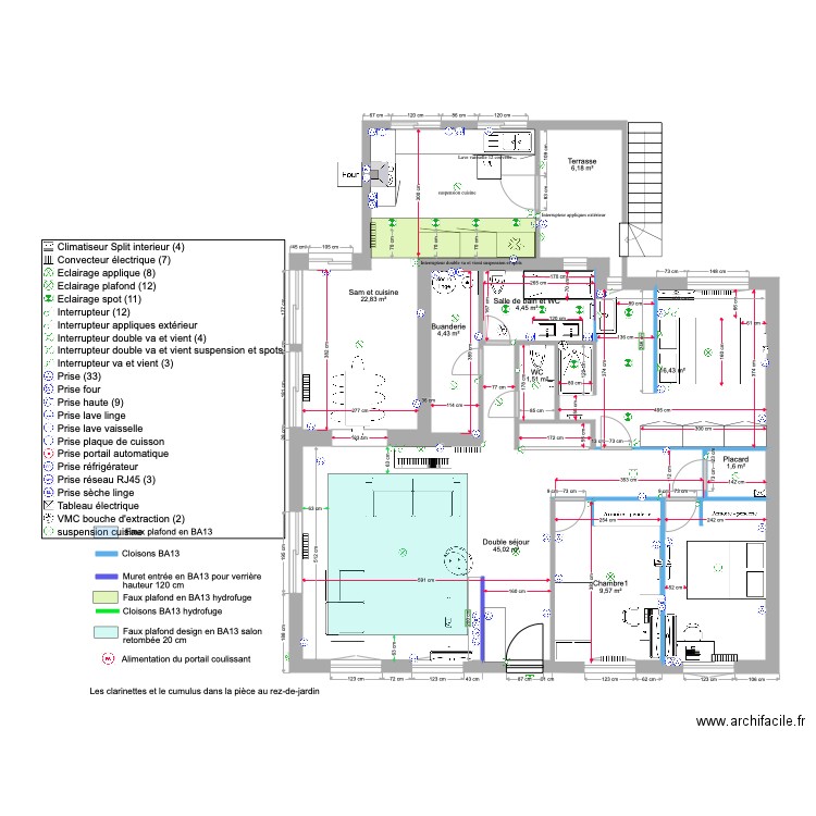 BOFFI EASY ARCHI. Plan de 10 pièces et 113 m2