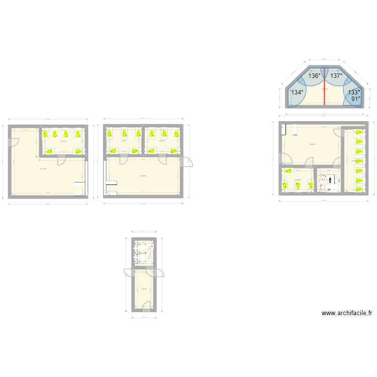 Ampsin école2. Plan de 12 pièces et 189 m2