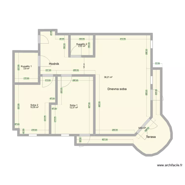 krisov stan. Plan de 