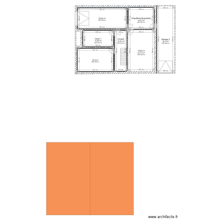 St Charles Sous Sol. Plan de 0 pièce et 0 m2