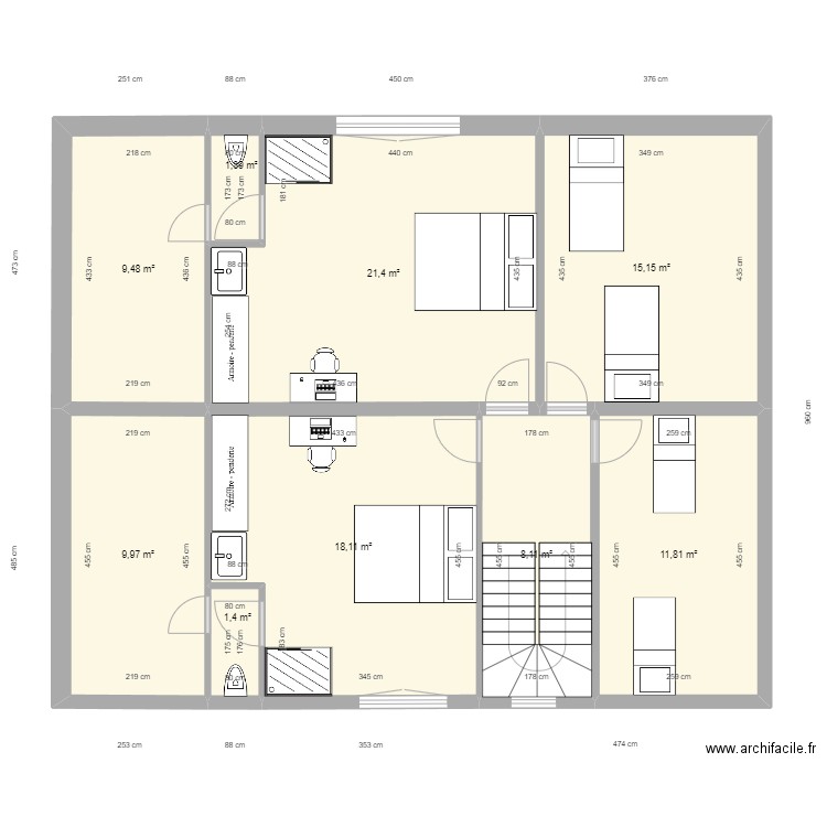 Sailly 2e étage 2e version. Plan de 0 pièce et 0 m2