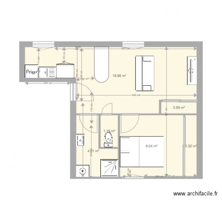 T2 DROITE. Plan de 0 pièce et 0 m2