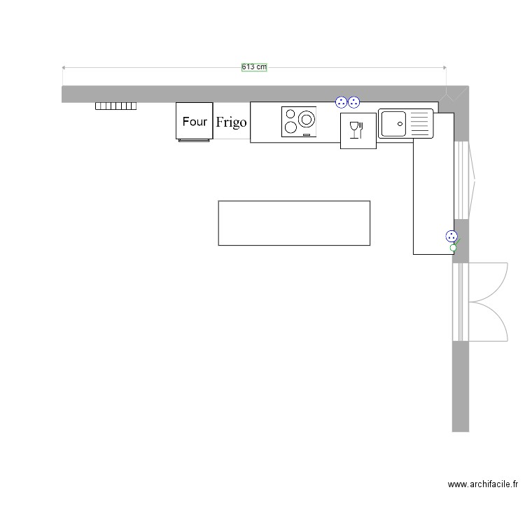 Cuisine RDC2. Plan de 0 pièce et 0 m2