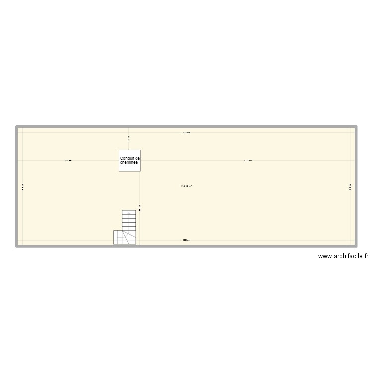 Prieuré du Saillant 2e. Plan de 1 pièce et 140 m2