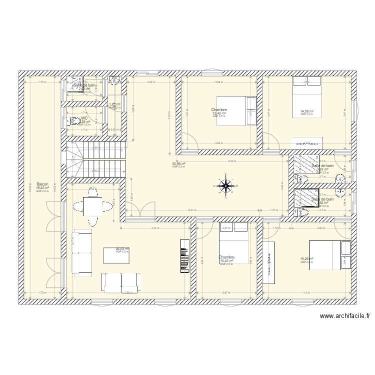 Etage KMG. Plan de 0 pièce et 0 m2