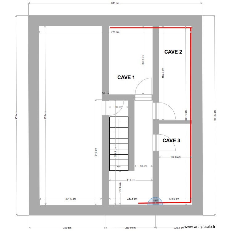 1  . Plan de 0 pièce et 0 m2