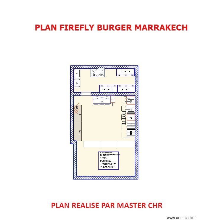 PLAN  FIREFLY3. Plan de 2 pièces et 45 m2