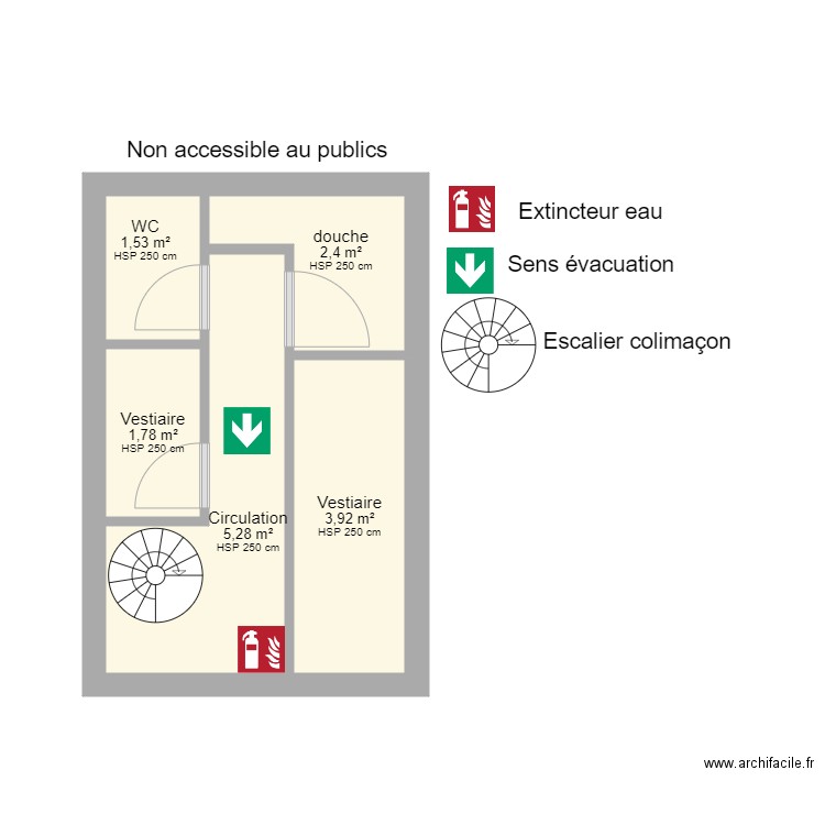 Mezzanine brasserie Villetaneuse. Plan de 0 pièce et 0 m2