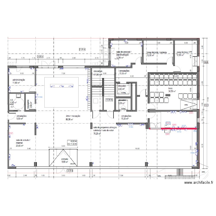 Suggestion Electrique Espaces Communs LAMAS. Plan de 0 pièce et 0 m2