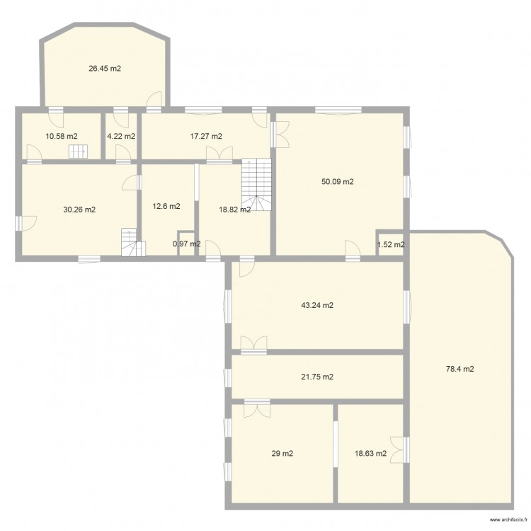 battard 1. Plan de 0 pièce et 0 m2