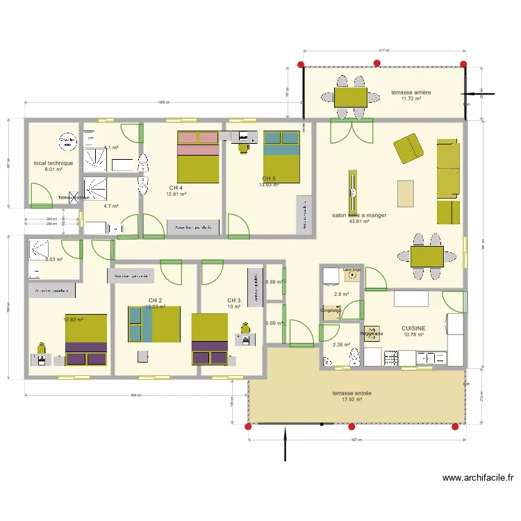 maison cameroun RDC version 4. Plan de 
