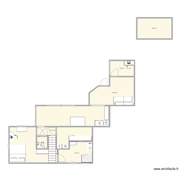 plan maison 1.0. Plan de 