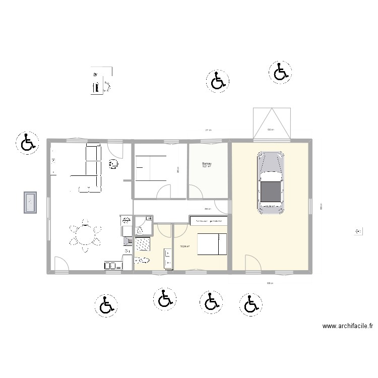 maison pmr. Plan de 0 pièce et 0 m2